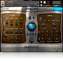 AEON Rhythmic EQ Filter Page